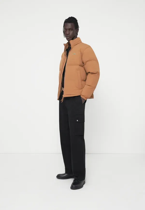 Пуховик Lacoste, тёмный финиково-коричневый — фото 4
