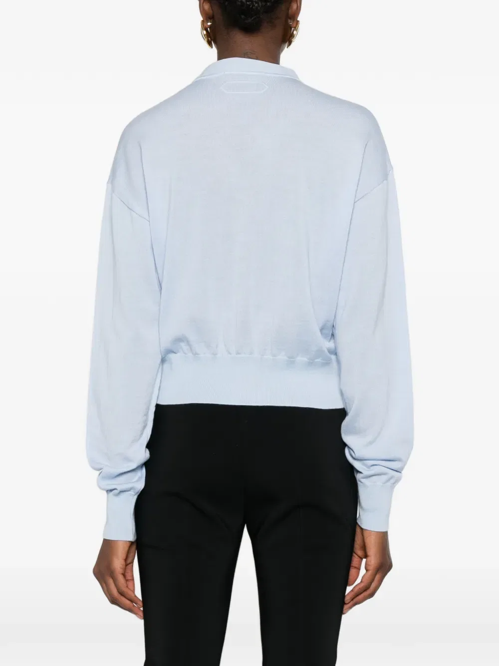Кардиган с V-образным вырезом и пуговицами Jacquemus, синий — фото 4