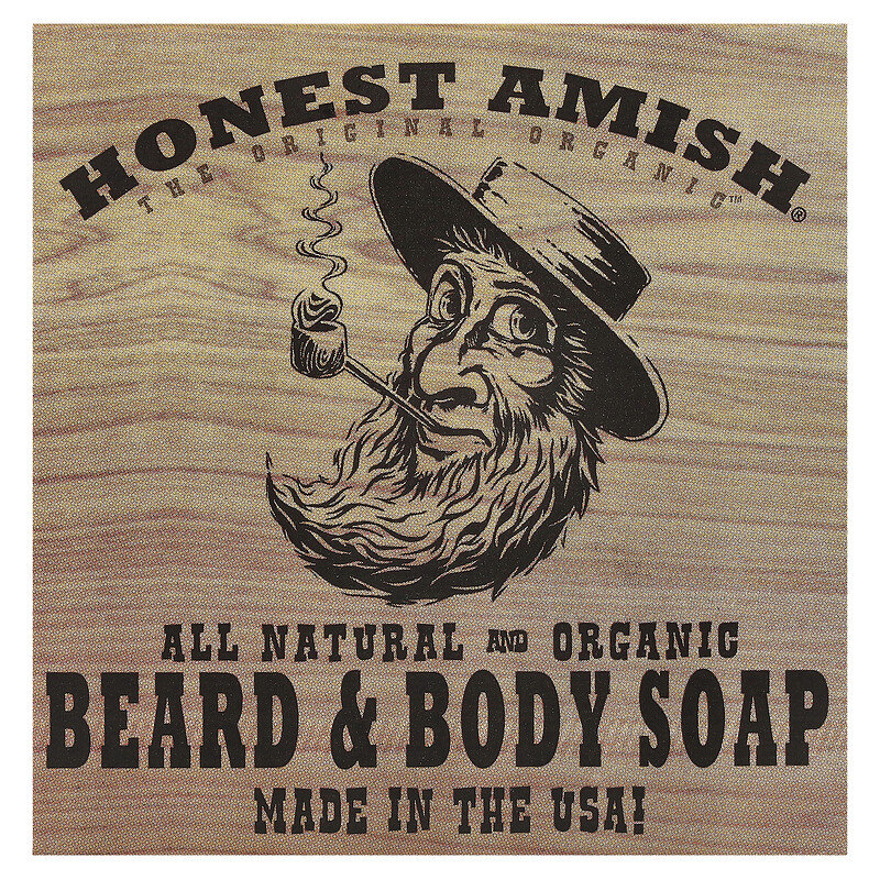

Honest Amish, Оригинальное мыло для бороды и тела, 1 шт.
