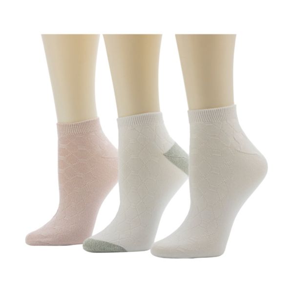 

Женские носки с рисунком под плитку, 3 пары, низкие Cuddl Duds, розовый