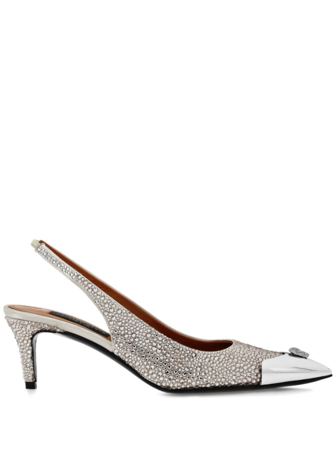Philipp Plein туфли Mix Strass, нейтральный
