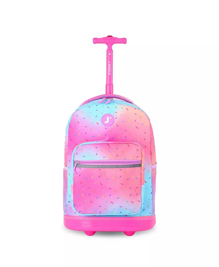 

Детский рюкзак на колесиках Sunrise 18" J World, мультиколор