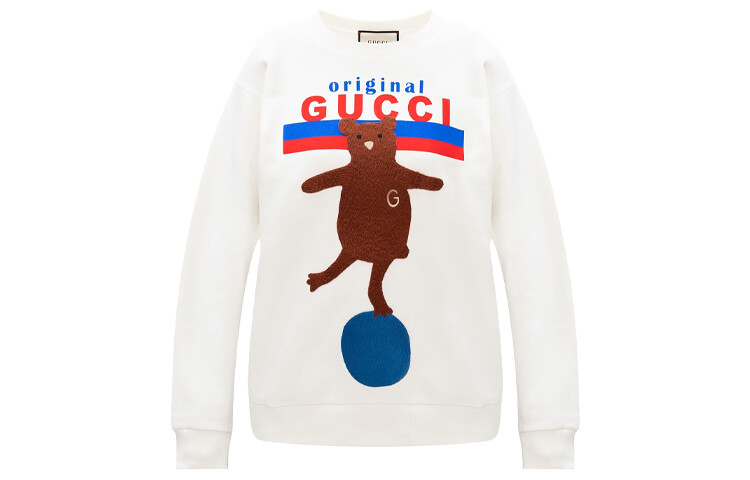 

Толстовка женская Gucci с рисунком, белый