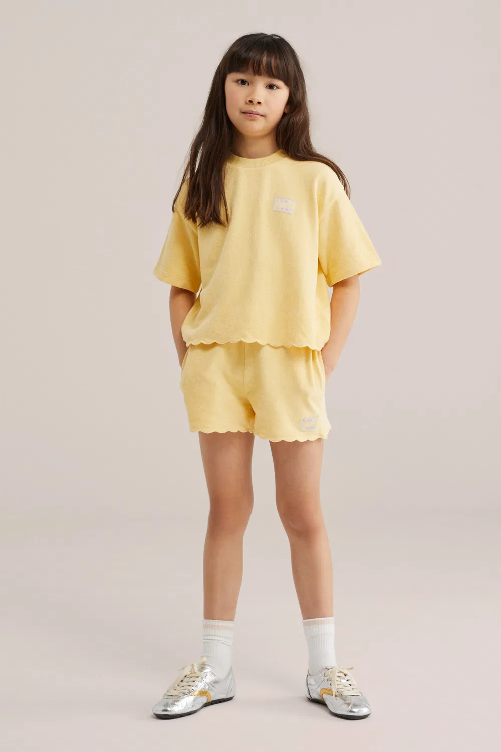 Брюки свободного кроя We Fashion, Yellow — фото 4