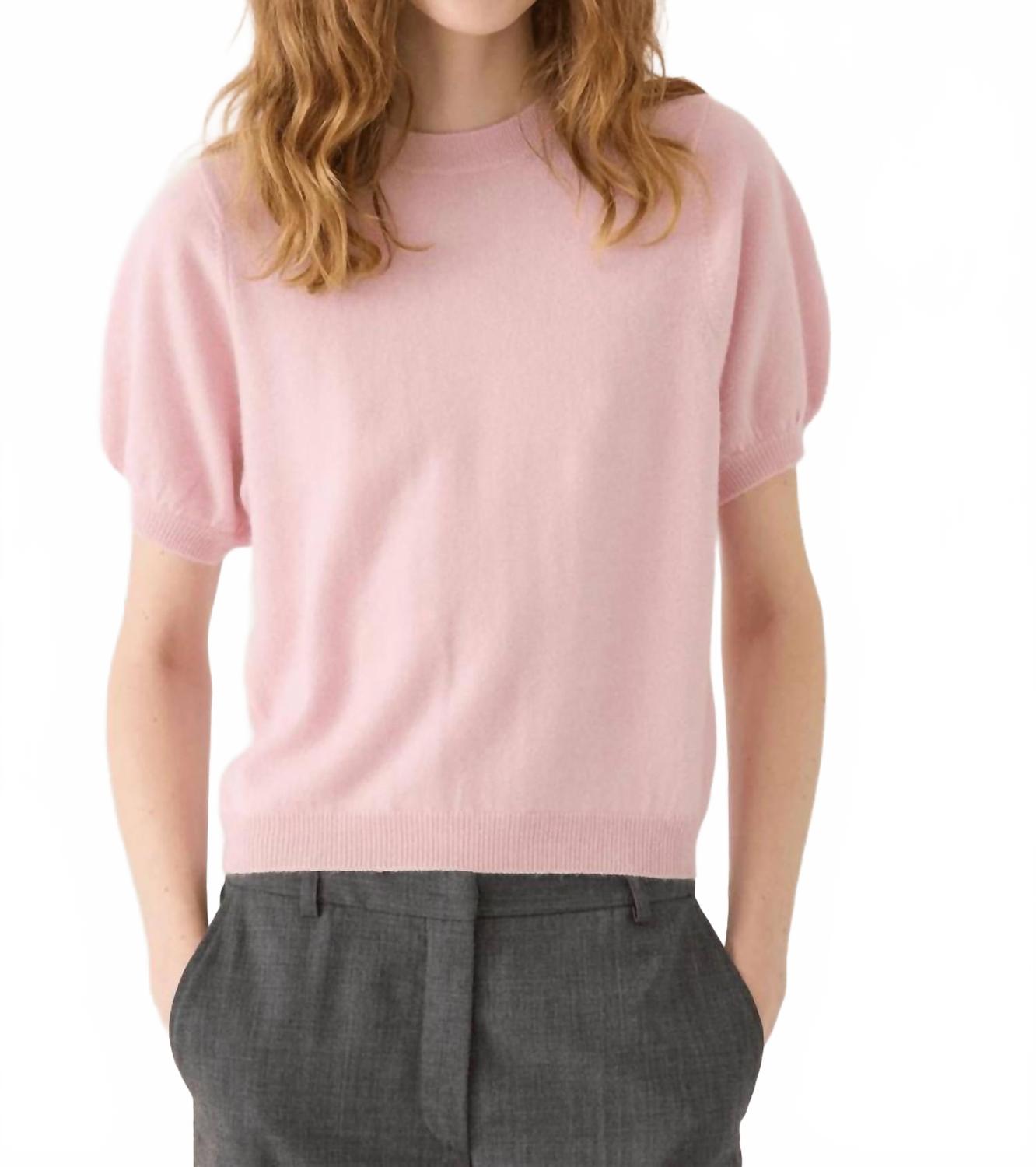 

Тильда кашемировый топ в пионовом розовом DEMYLEE New York