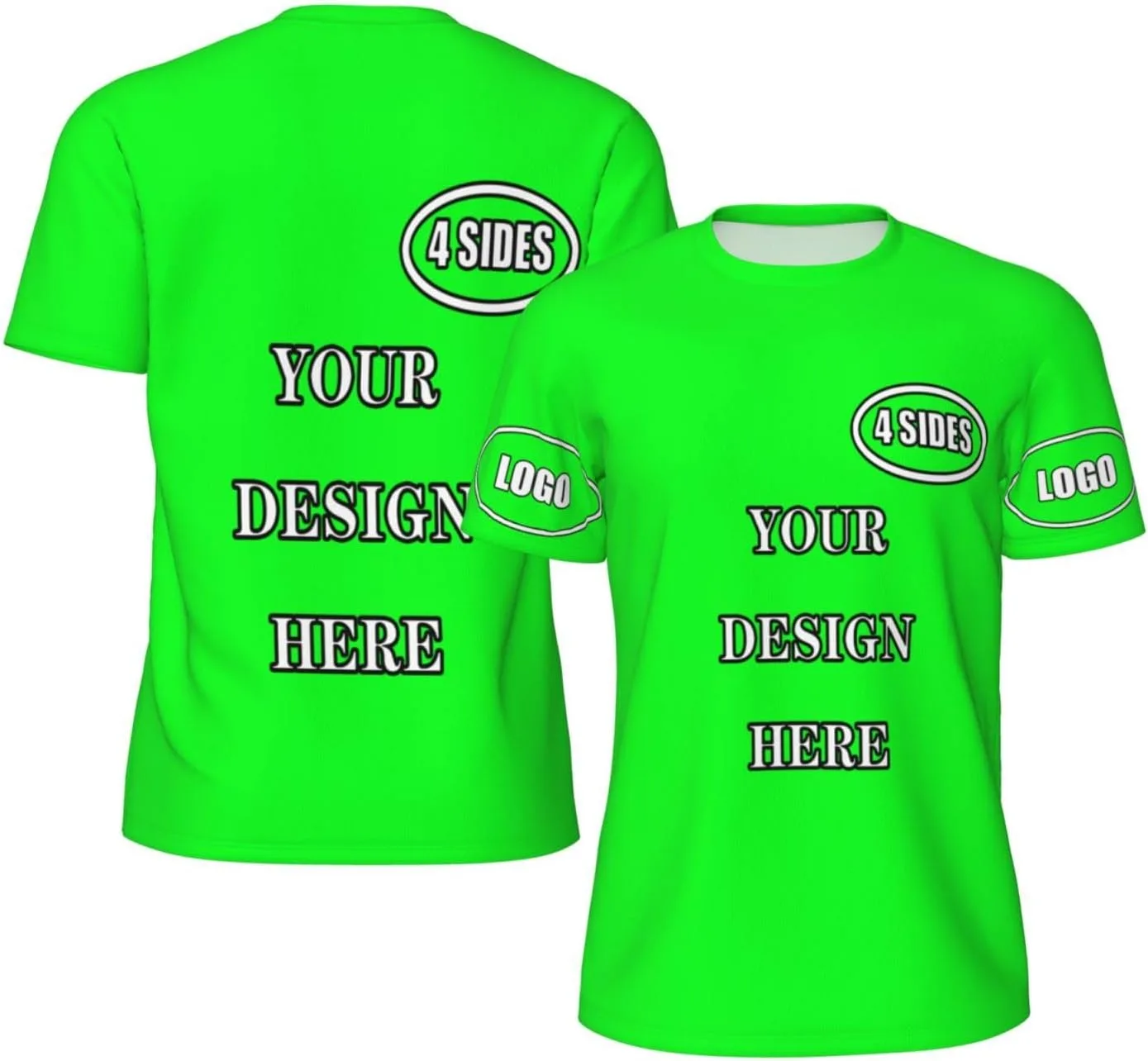 

Персонализированная футболка с принтом спереди и сзади