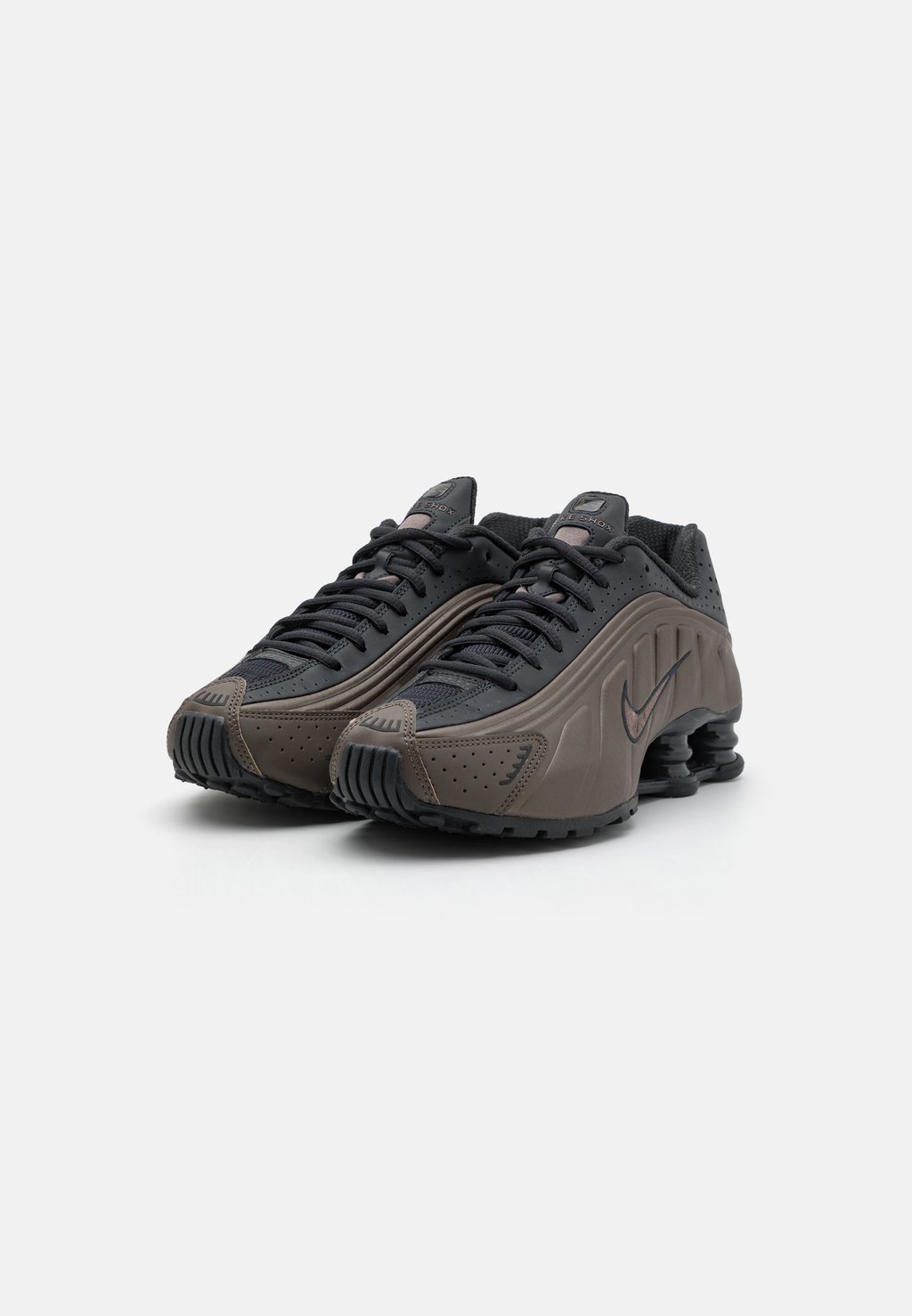 Низкие кеды SHOX R4 Nike Sportswear, темно-серый — фото 2