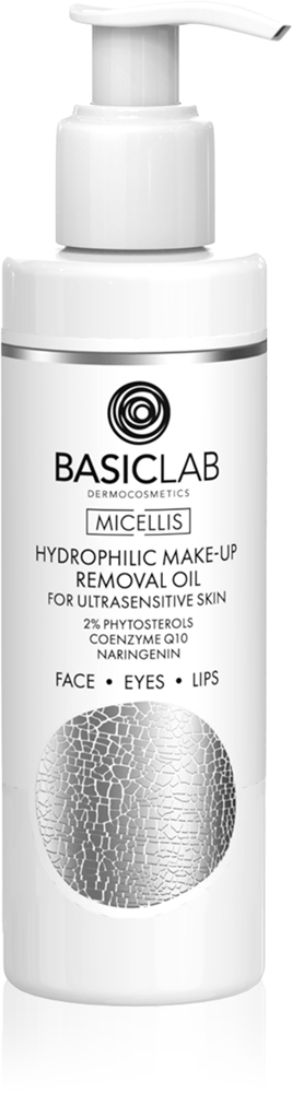 

Мицеллярное масло для снятия макияжа Dermocosmetics для очень чувствительной кожи Basiclab, 200 мл