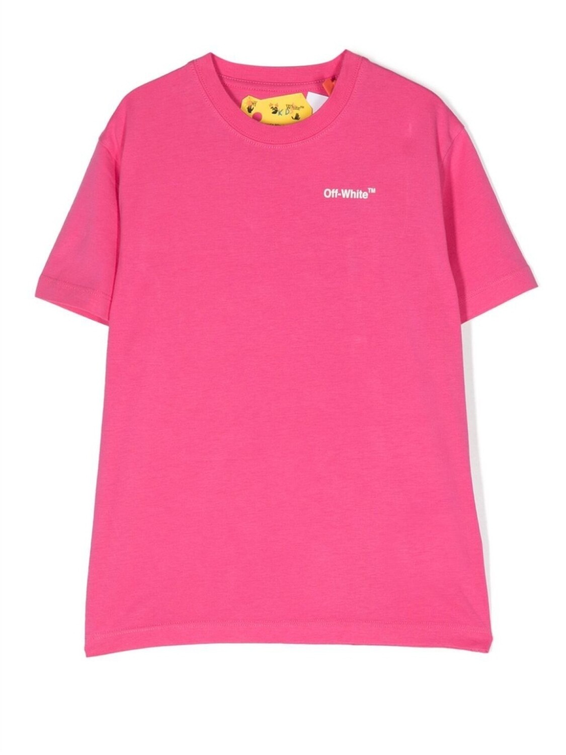 

Off-White Kids футболка с логотипом, розовый