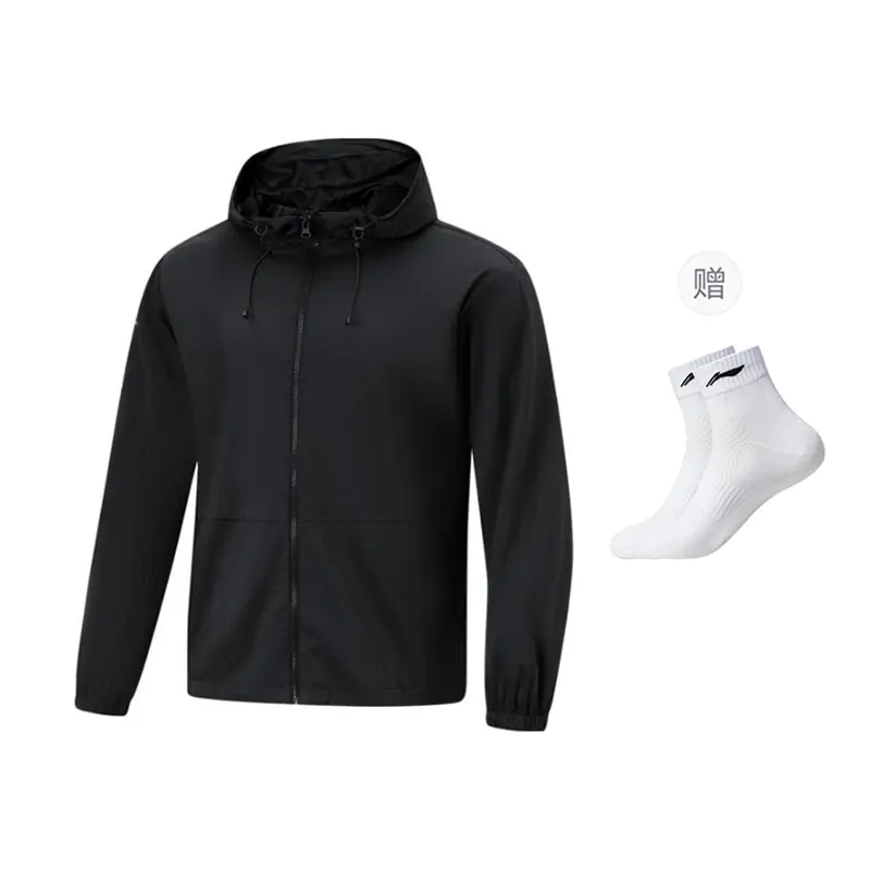 

Водонепроницаемая солнцезащитная одежда LiNing Fitness Series для мужчин, черная