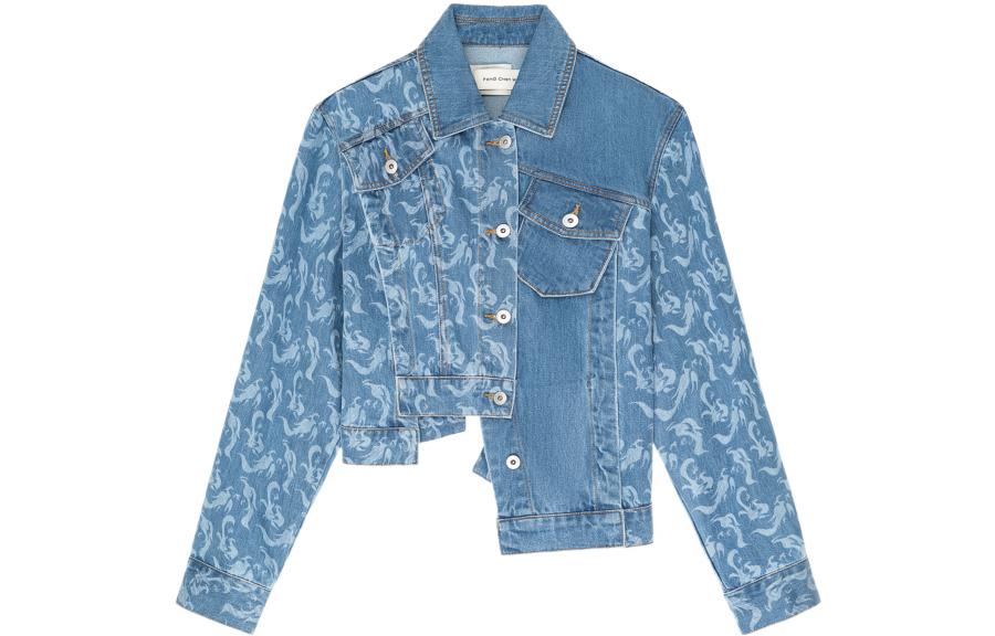 

Feng Chen Wang Джинсовая куртка женская светло голубая, Light Blue