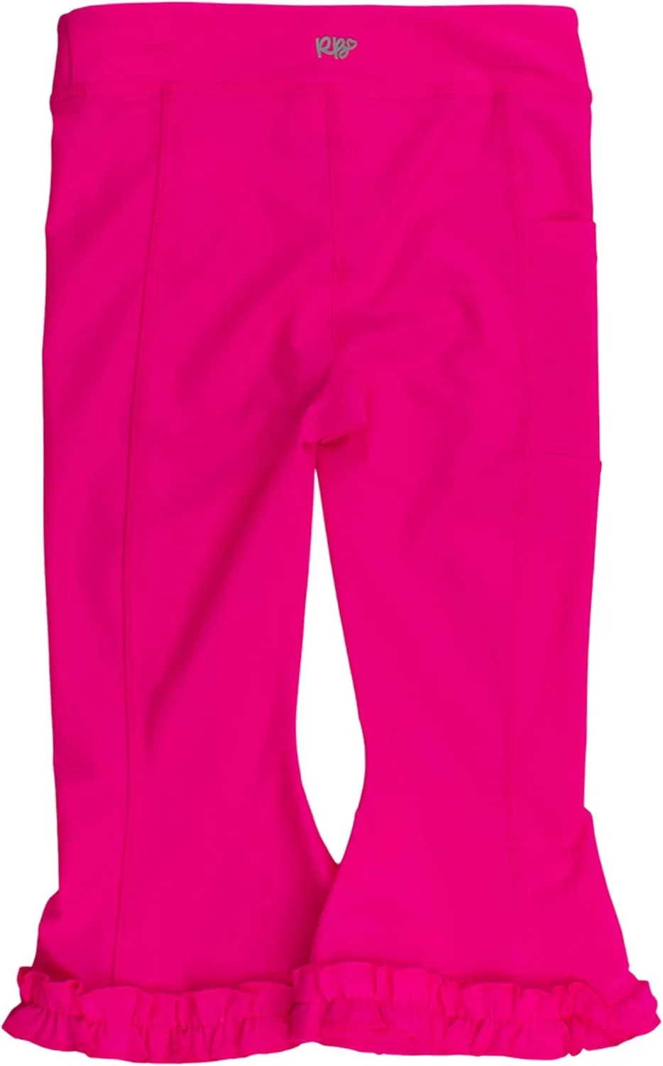 Детские леггинсы с защитой UPF50+ RuffleButts, цвет Neon Magenta — фото 2