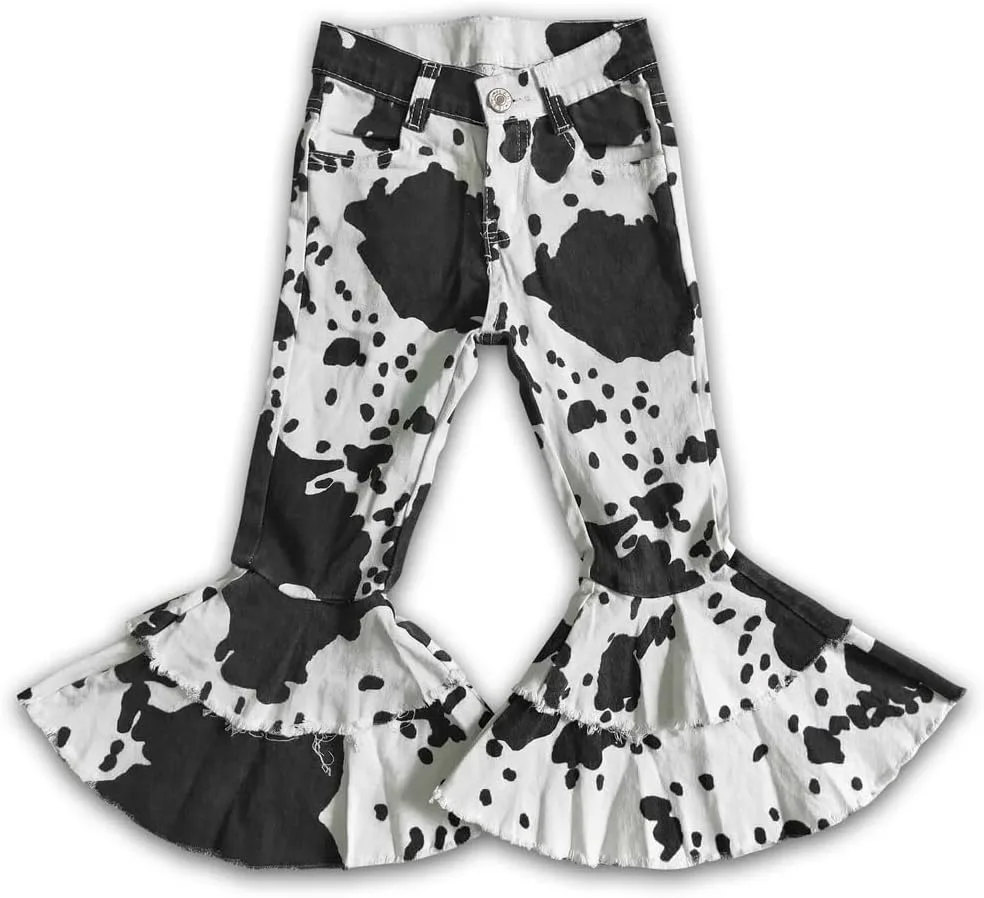 

Детские джинсы с двойным слоем и рюшами Yawoo Haan