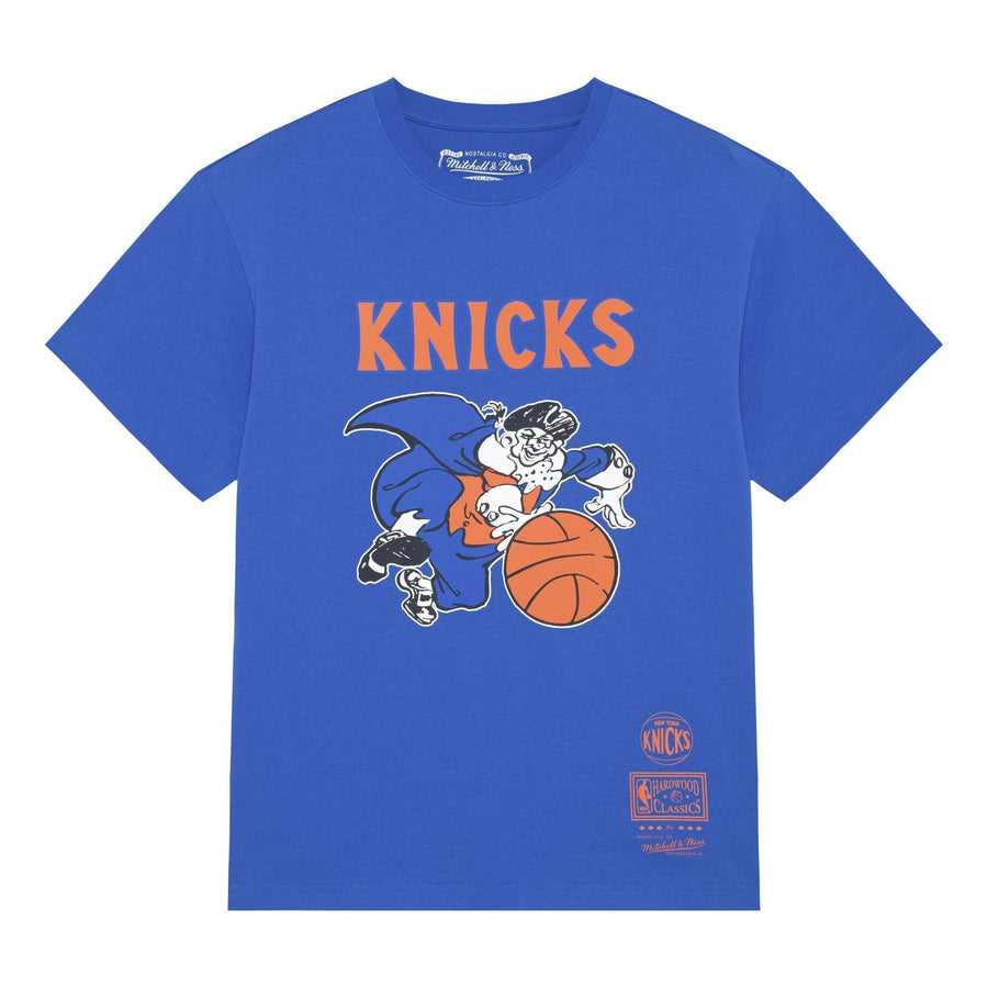 

Футболка Mitchell & Ness x NBA New York Knicks Basic Logo T-shirt 'Blue', синий