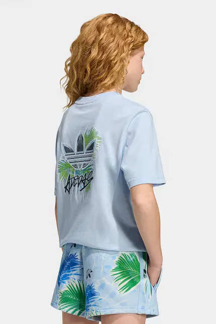 Футболка детская Adidas Originals, синий — фото 3