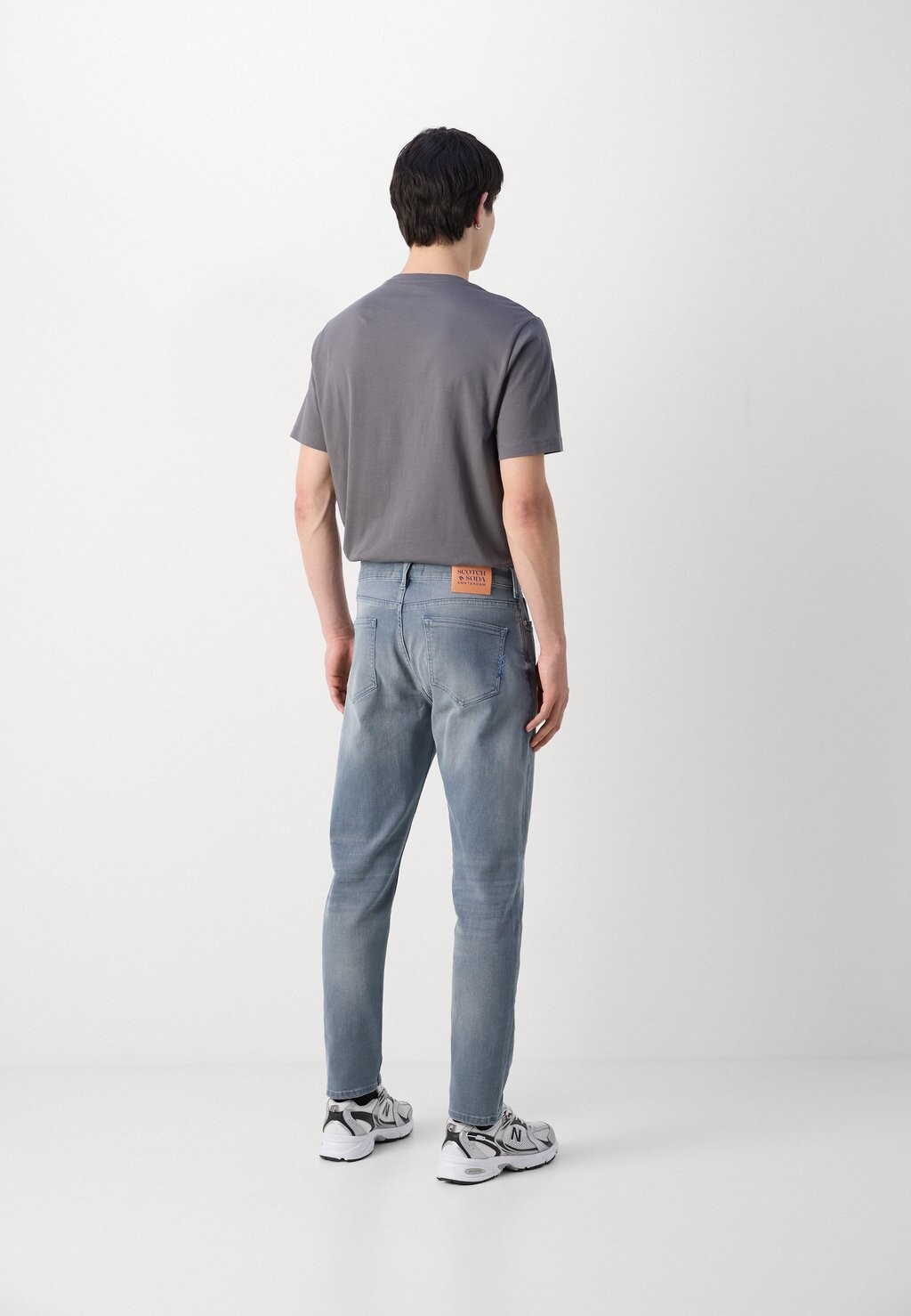 

Зауженные джинсы THE DROP REGULAR Scotch & Soda, темно-синие джинсы