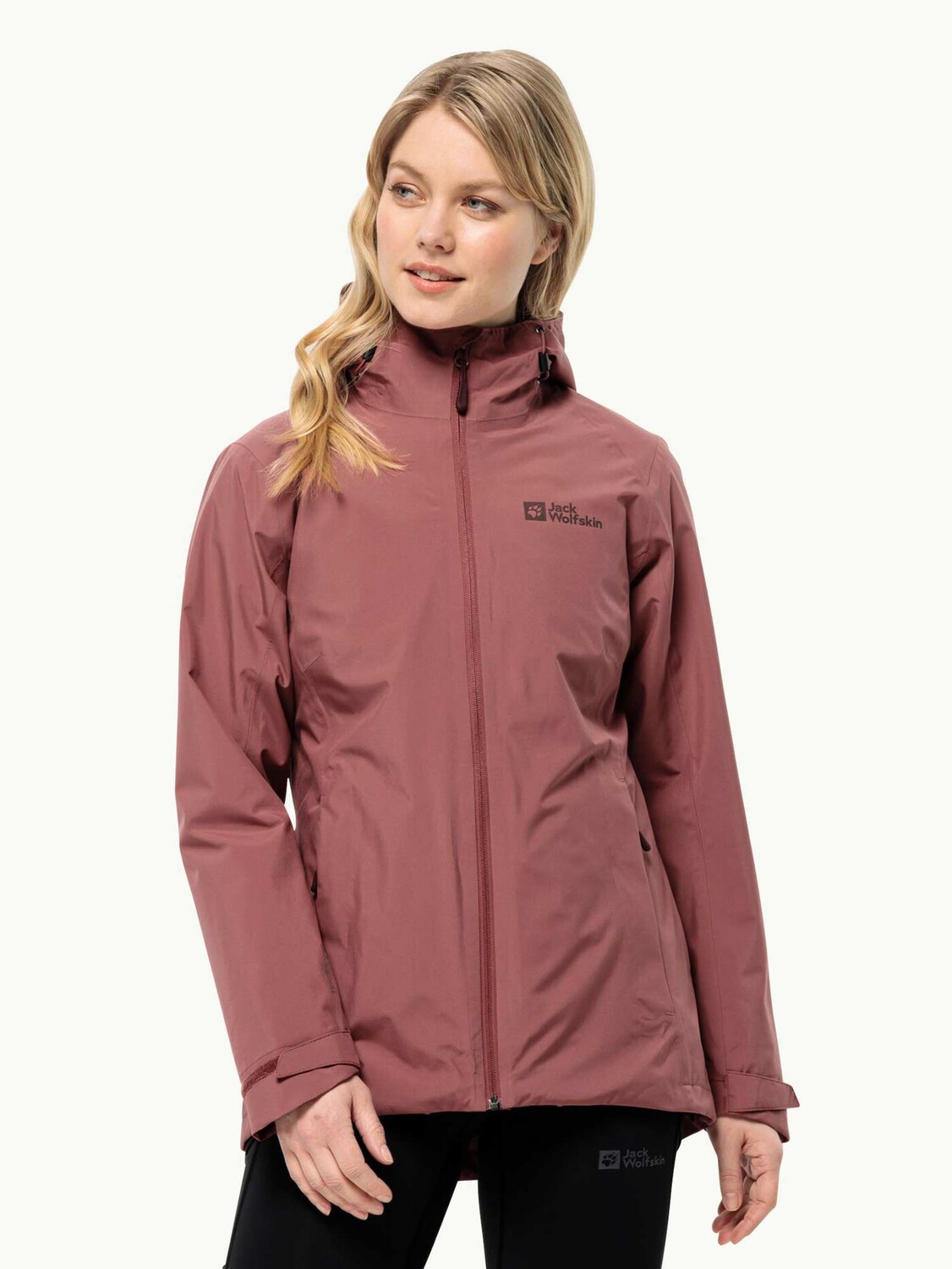 

Куртка Jack Wolfskin GLAABACH 3IN1 JKT W, розовый