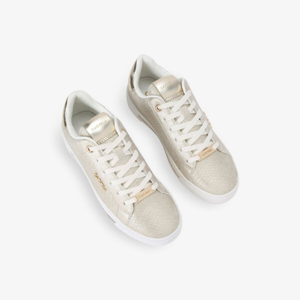 Кроссовки из искусственной кожи с логотипом Diamond Carvela, золотой — фото 2