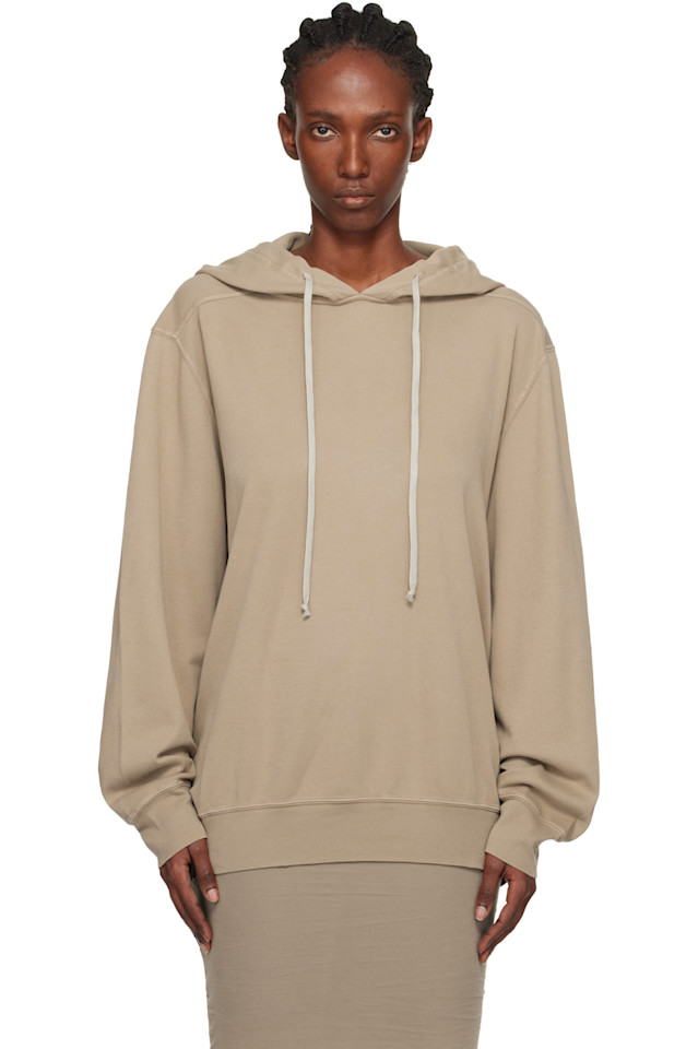 

Rick Owens Drkshdw Толстовка оверсайз цвета «Конкордианс» бежевого цвета