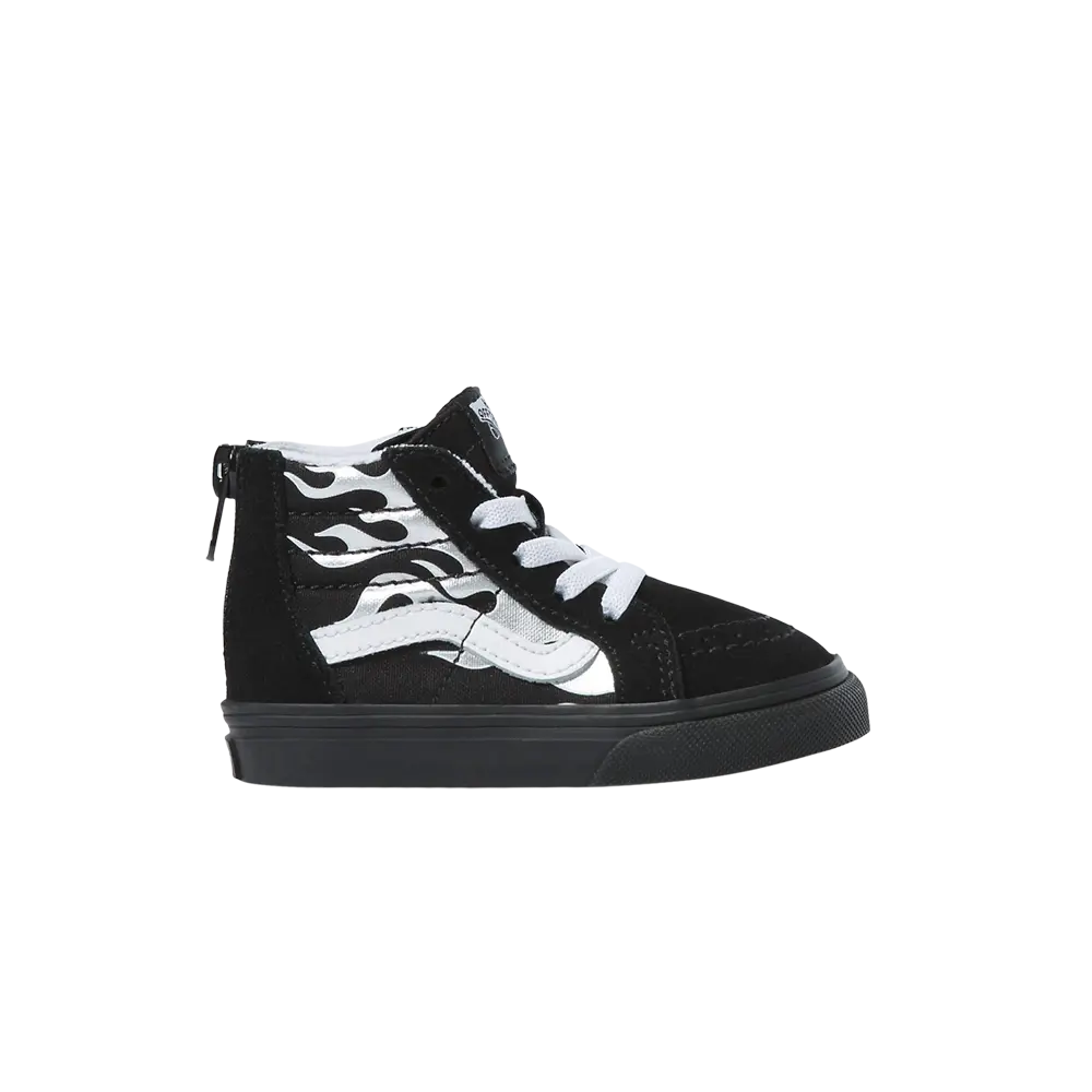 

Ботинки Sk8-Hi Zip Toddler Vans, черный