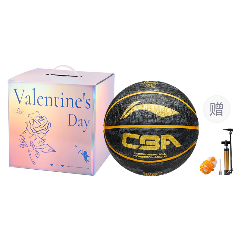 

LINING Резиновый баскетбольный мяч black gray gold размер 7 тренировочный unisex china