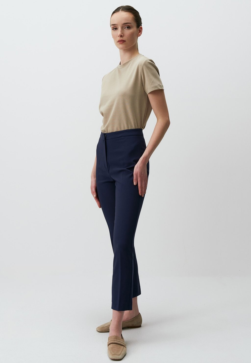 

Тканевые брюки SLIM FIT HIGH WAIST Jimmy Key, темно-синий