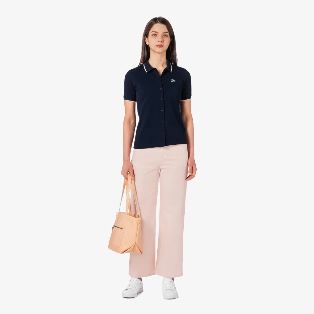 Джинсы Lacoste Полусвободного кроя, светло-розовые — фото 4