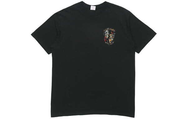 Футболка ss20 week 1 laugh now tee thorns smiling face printing short sleeve black Supreme, черный — фото 2