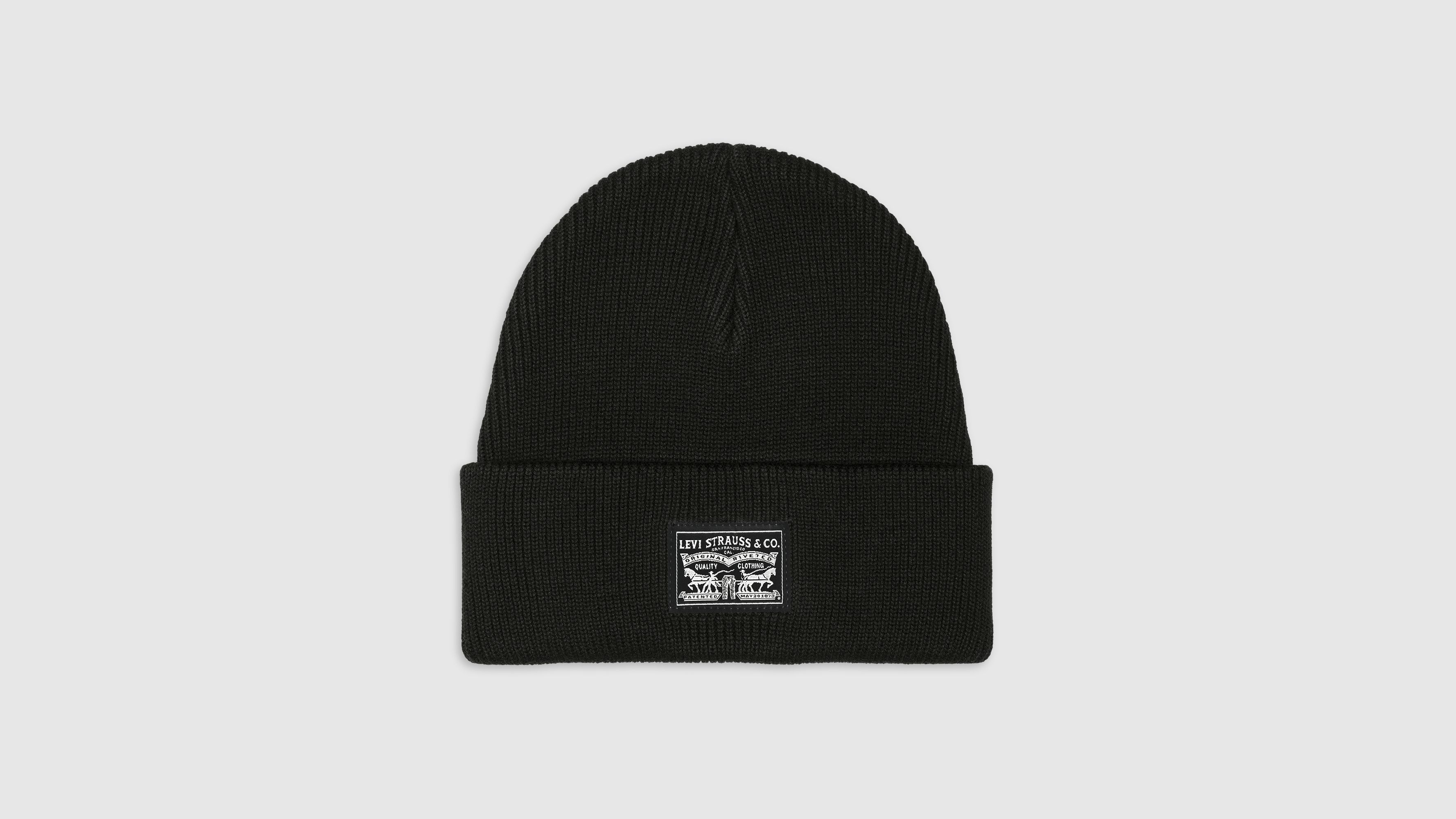 

Шапочка-бини с нашивками Levi's, Regular Black