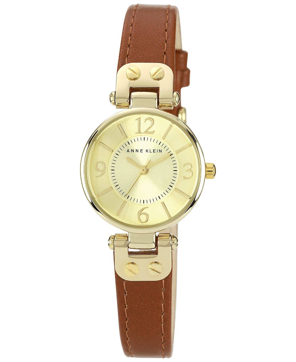 

Женские часы с коричневым кожаным ремешком 10-9442CHHY Anne Klein