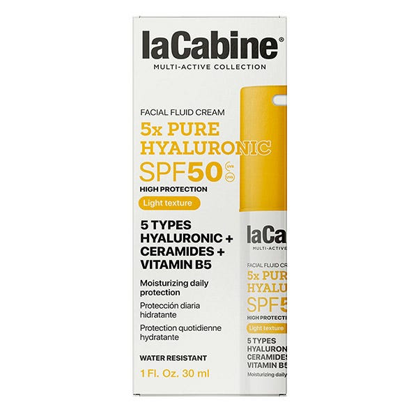 Ежедневный солнцезащитный флюид spf 50 LACABINE 5X Pure Hyaluronic Spf 50, 30 мл — фото 3