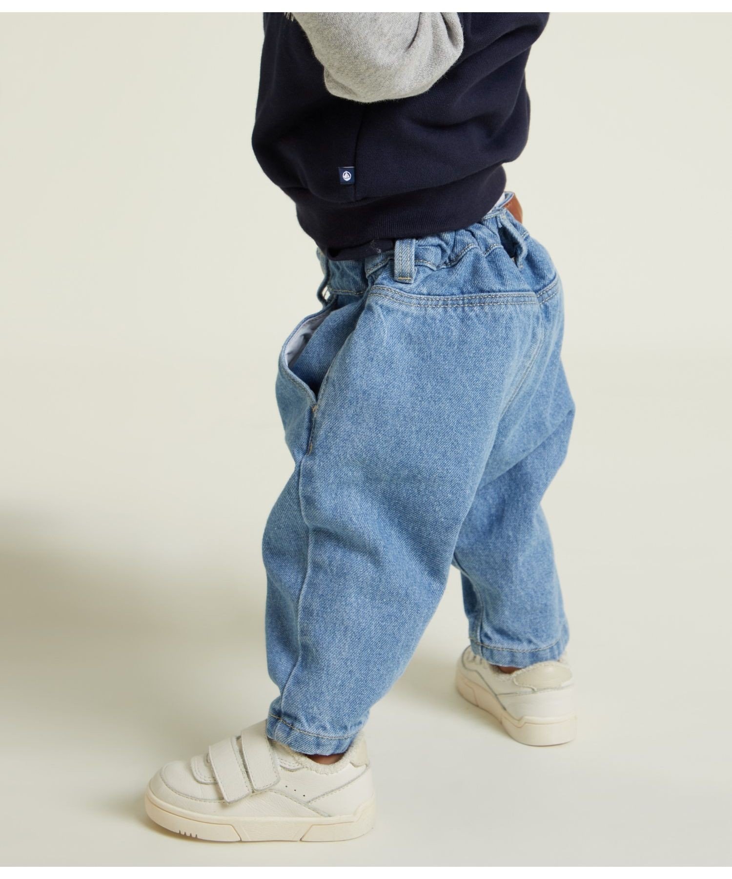 Джинсовые брюки PETIT BATEAU, Light blue — фото 3