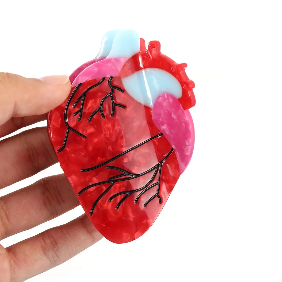 Заколка для волос в форме анатомического сердца Personfun, Heart — фото 4
