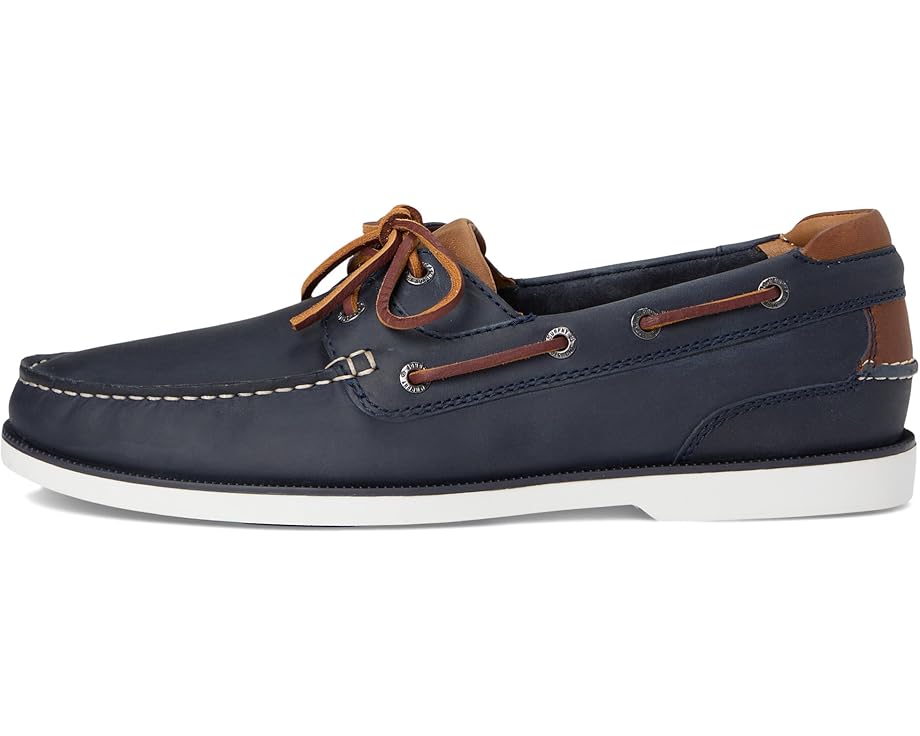 Мужские ботинки лодочники Johnston & Murphy Ventura 2-Eye, Navy Full Grain — фото 4