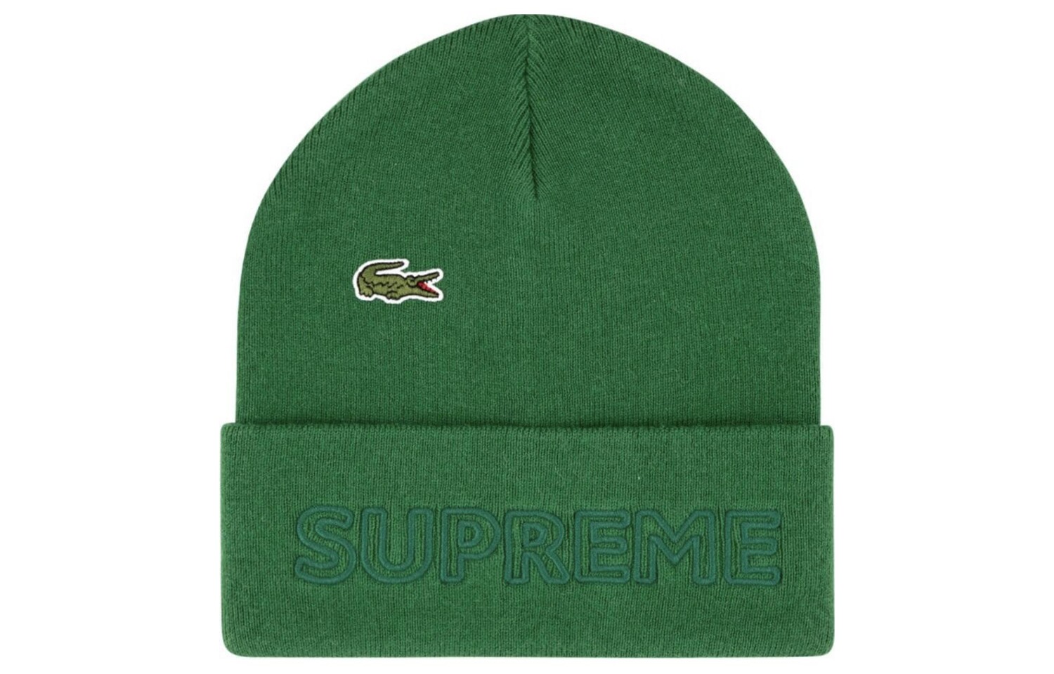 

Шапка Supreme Lacoste, зеленый