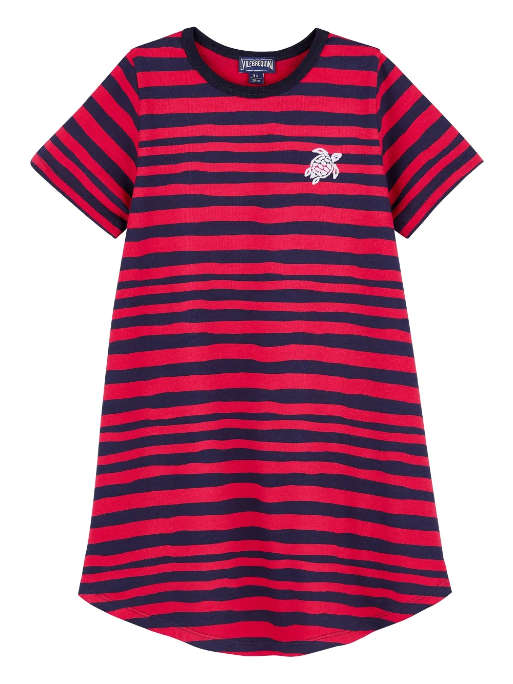 

Платье с вышитым логотипом Vilebrequin Kids, красный