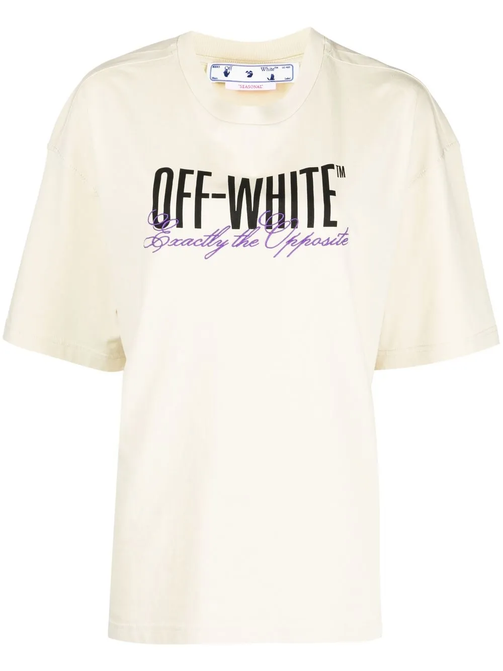 

Футболка с логотипом OFF-WHITE, нейтральный