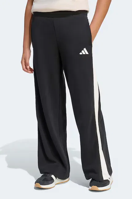 Спортивные штаны детские из футера Adidas, черный