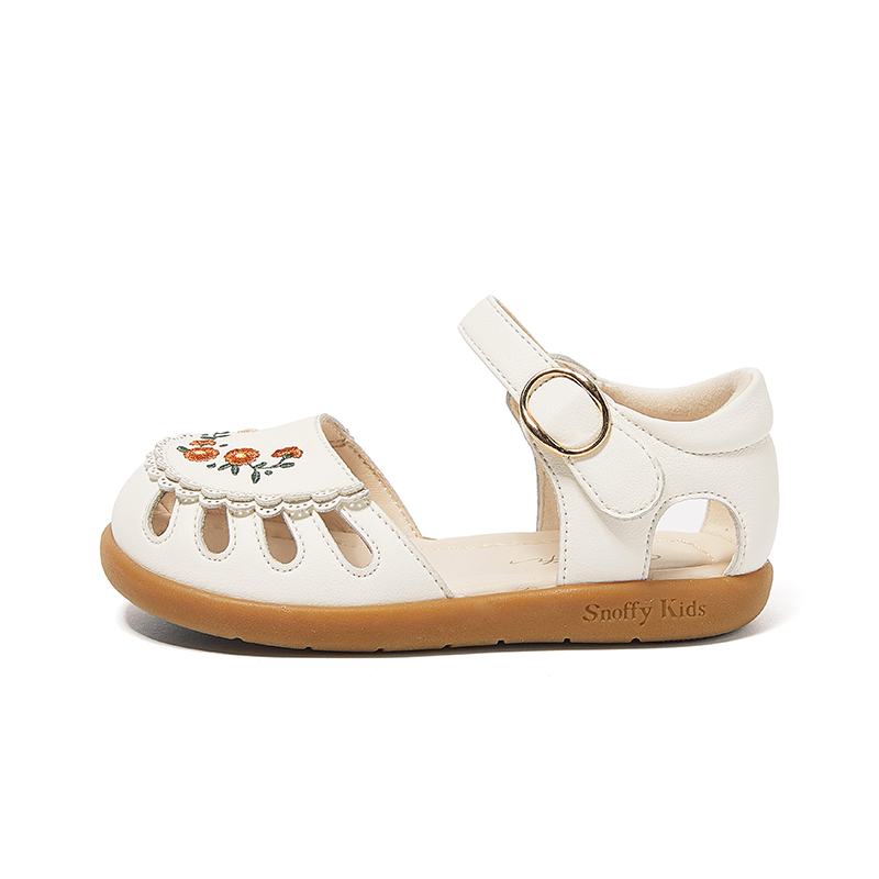 

Snoffy Износостойкие дышащие низкие детские ботинки Vanilla White для малышей