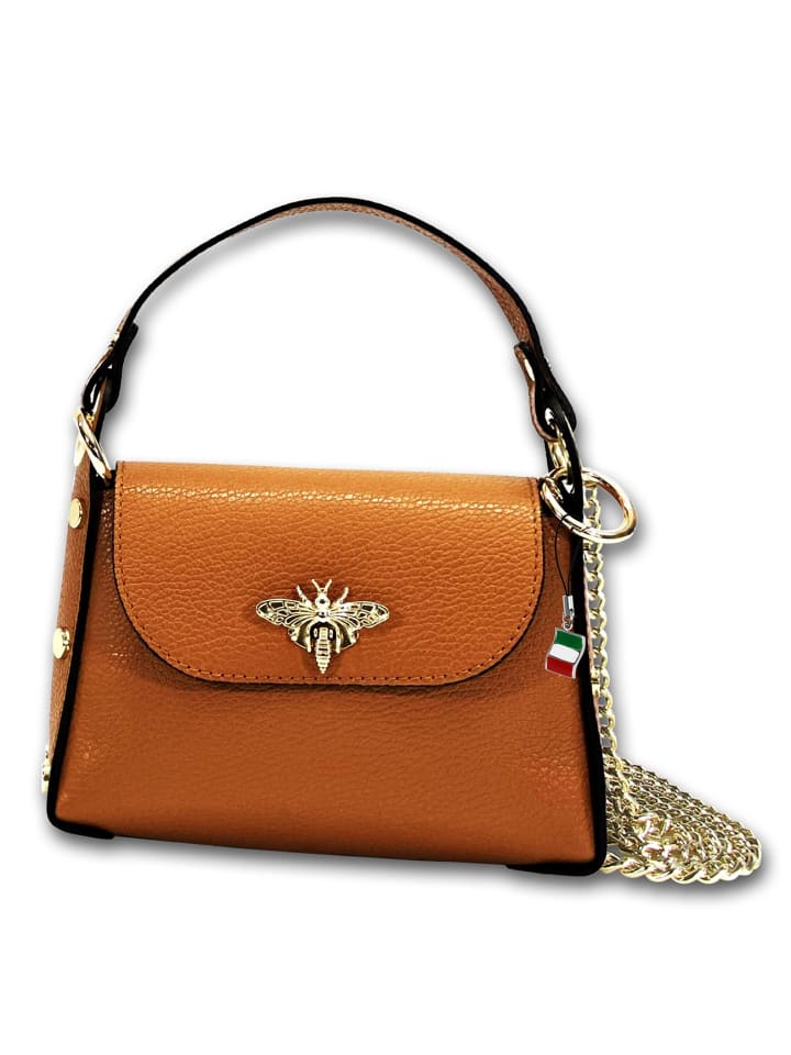 

Кожаная сумка через плечо Florence, светло-коричневая, бежевая, примерно 19 см Florence