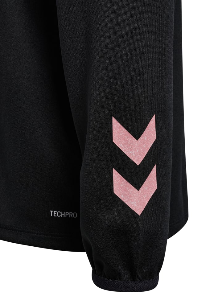 Hummel Куртка Hmlshimmer Multisport Kids с застежкой-молнией до середины груди, цвет BLACK/BRIDAL ROSE — фото 2