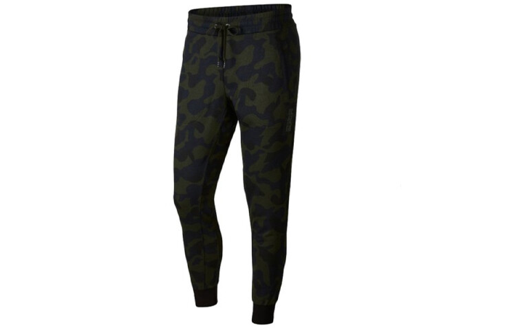 

Мужские трикотажные спортивные штаны Nike, цвет Black/Green