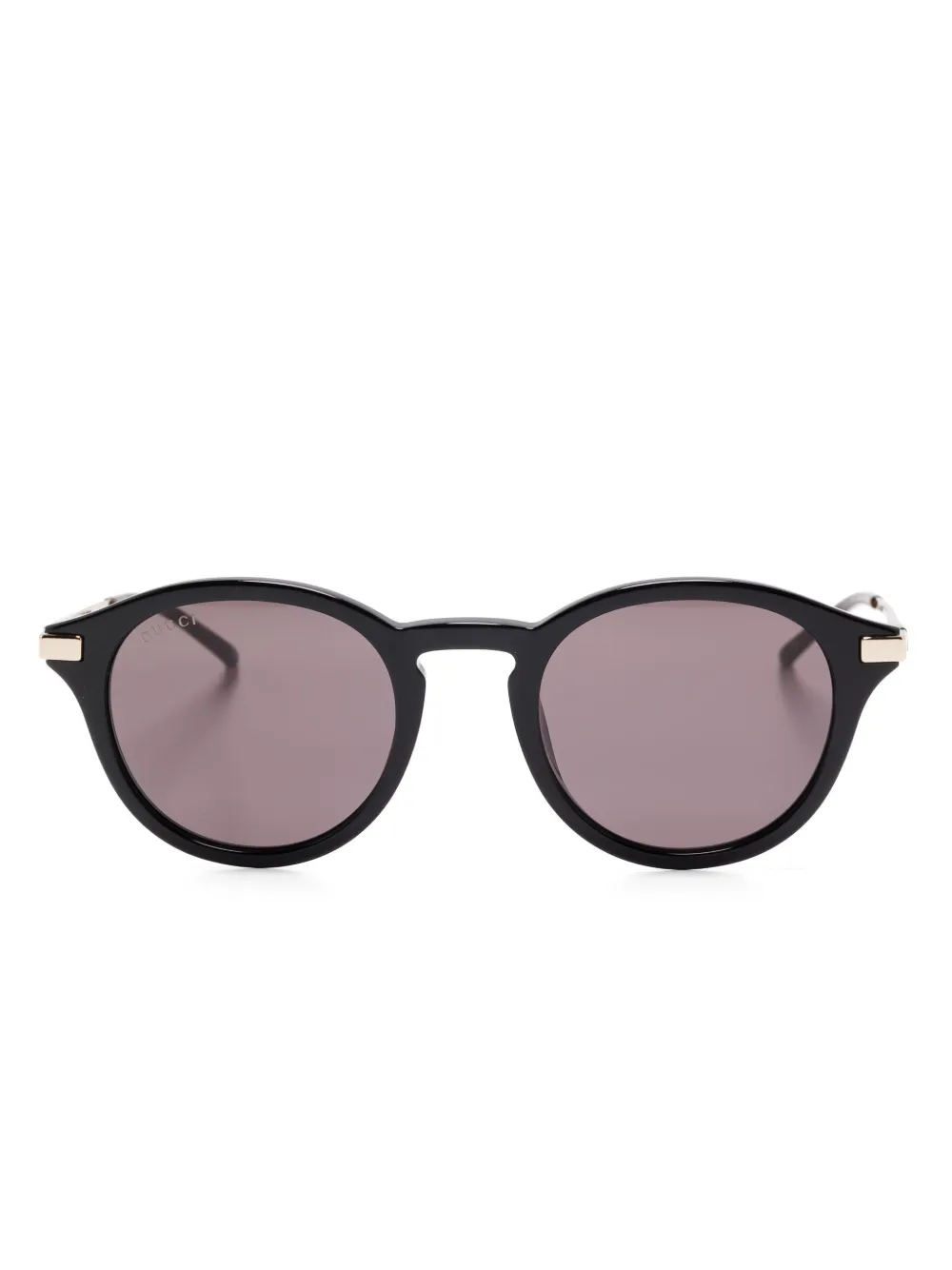 

Солнцезащитные очки в круглой оправе Gucci Eyewear, черный