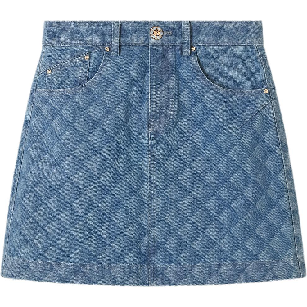 

KARL LAGERFELD / Karl Lagerfeld Jeans Юбка-мини джинсовая Karl Lagerfeld для женщин, светло-голубая