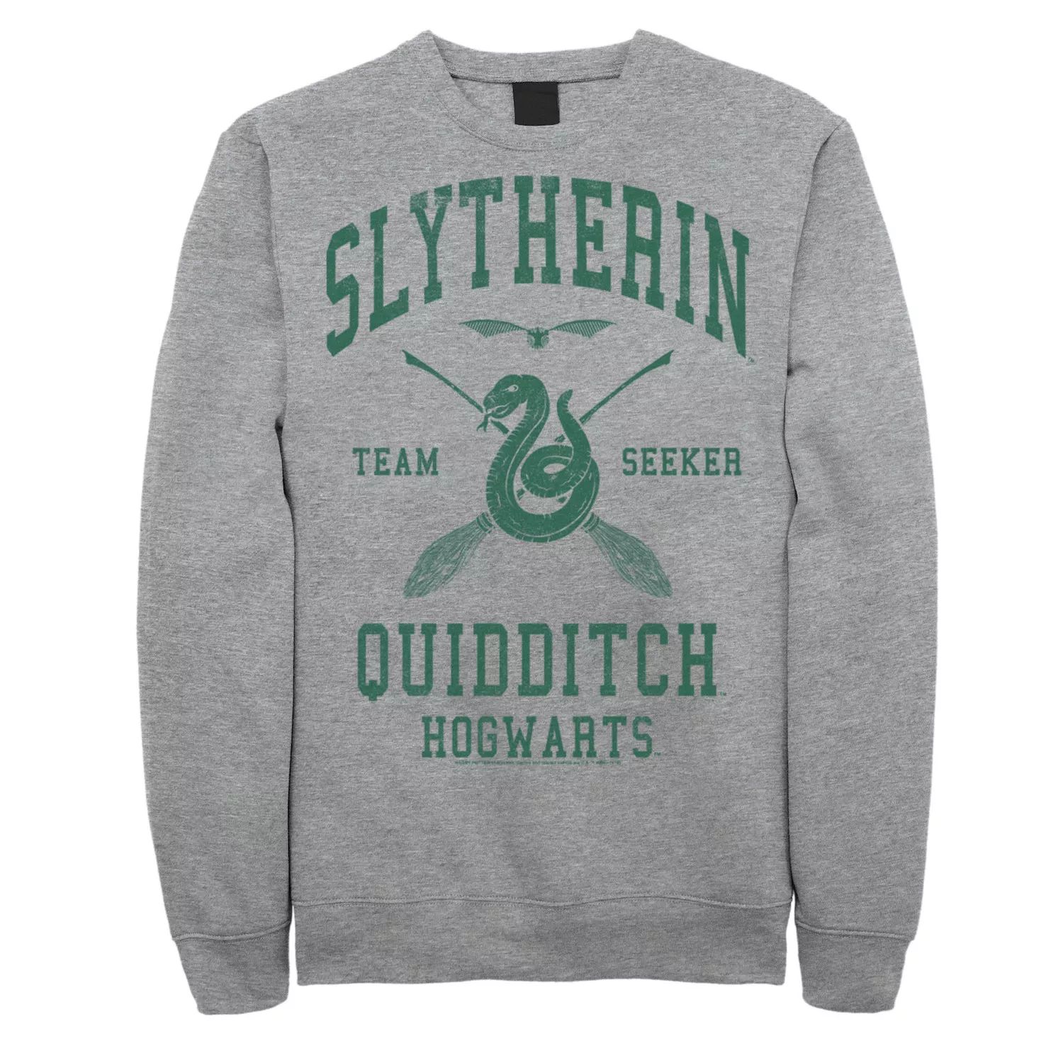 

Мужской свитшот с надписью Slytherin Team Seeker Harry Potter