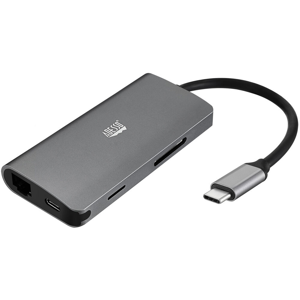 

Док-станция Adesso 8-In-1 USB-C Docking Station (TAA Compliant) AUH-4030
