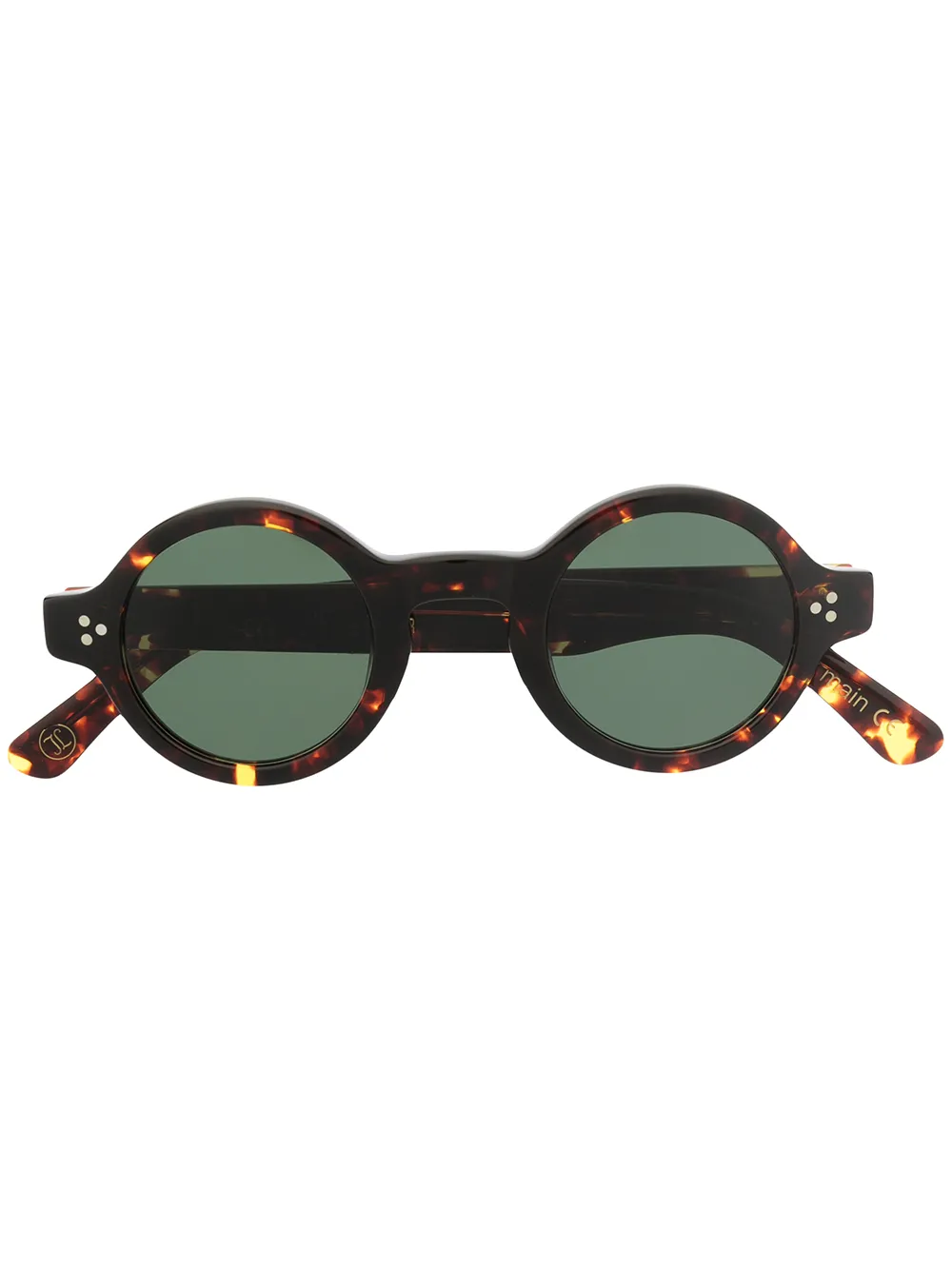 

Солнцезащитные очки Burt в круглой оправе Lesca, коричневый