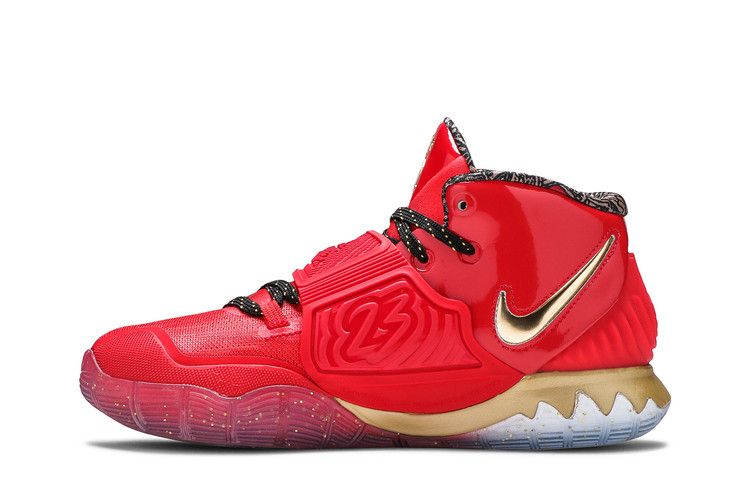 Кроссовки Nike Kyrie 6 GS 'Trophies - NBA ASG 2020', красный — фото 4