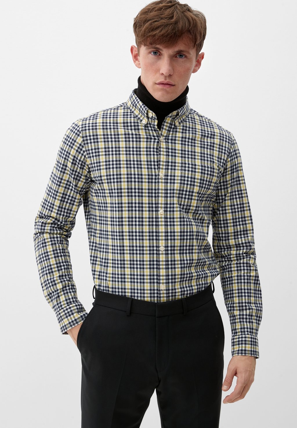 

Рубашка MIT BUTTON-DOWN-KRAGEN s.Oliver, цвет navy