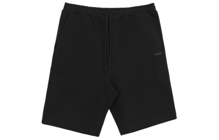 

Спортивные шорты Boss с прорезиненным логотипом HUGO BOSS, черный